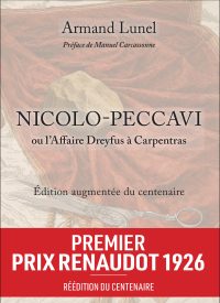 Armand_Lunel-Nicolo-Peccavi ou l'Affaire Dreyfus à Carpentras